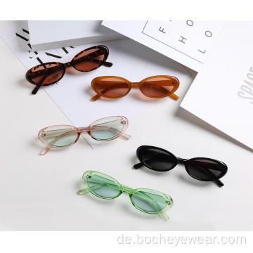 Großhandel kleine ovale Rahmen neue Damenmode Sonnenbrillen